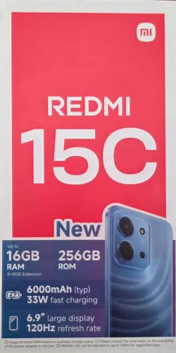 Celular REDMI 15C, 266GB