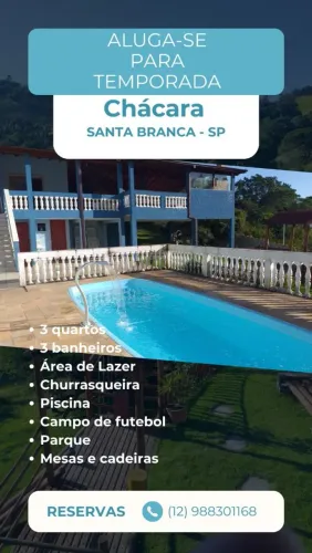 Aluguel Chácara Santa Branca SP