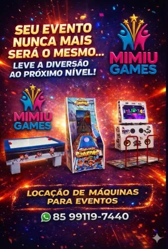 Aluguel e Venda de máquina de fliperama e jogos