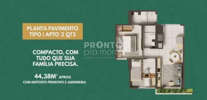Apartamento com 2 quartos em Boa Viagem