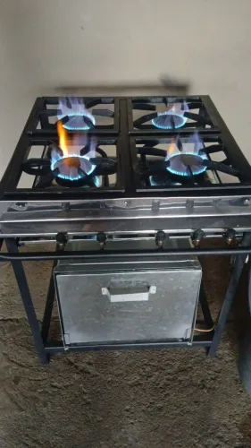FOGÃO INDUSTRIAL NOVO ALTA PRESSÃO  COM FORNO  41 9- * 