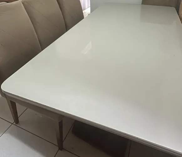 Tampo de mesa em vidro 180x90