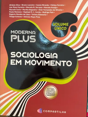 Livro de sociologia da Moderna Plus, volume unico