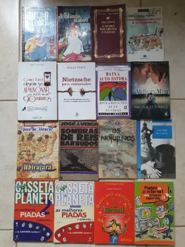 Livros literários e didáticos usados
