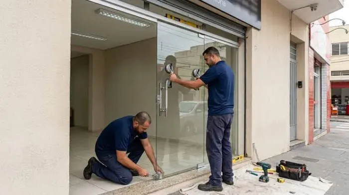 Contratamos vidraceiro, manutenção em box, esquadrias, portas e portões