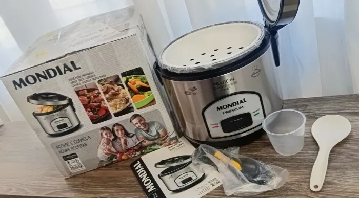 Panela Elétrica de Arroz e Legumes Mondial Pratic 6L Premium - 127V