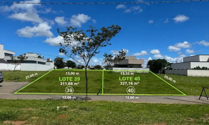 2 lotes lado a lado no Terras Alpha 2 | Topografia plana | Senador Canedo