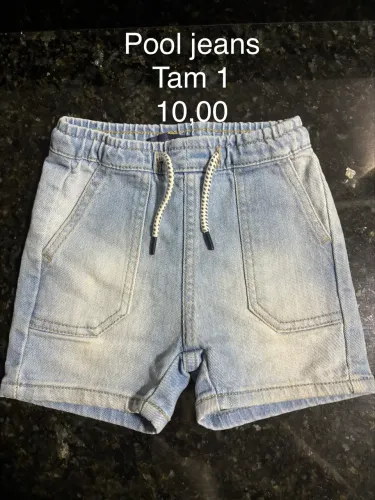 Desapego Short infantil pool jeans tam 1