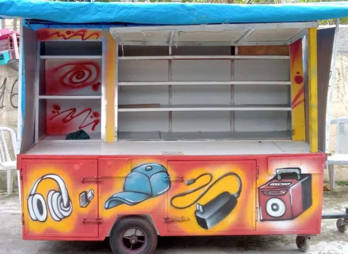 Carrinho para comércio 