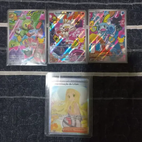 Lote cartas Ilustração Rara Pokemon TCG