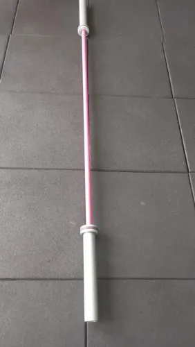 Barra olímpica rosa Universo fitness