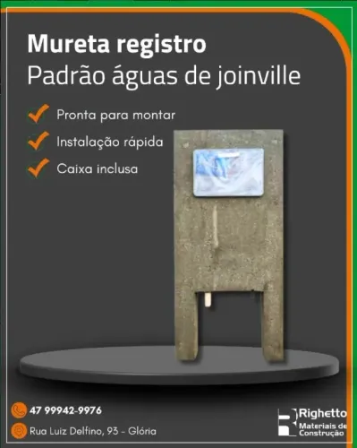 Mureta padrão Águas de Joinville