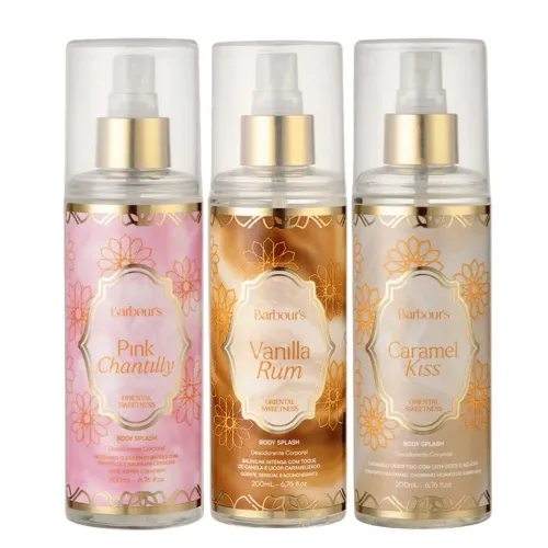 Kit Trio Árabes - Caramel Kiss, Vanilla Rum e Pink Chantilly