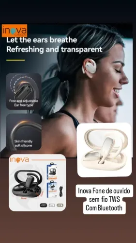 Inova Fone sem fio Bluetooth