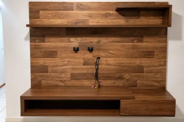 PAINEL PARA TV COM RACK E PRATELEIRAS À VENDA!