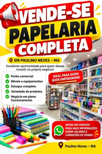 Vendo papelaria 
