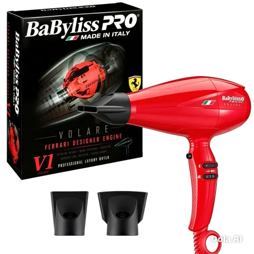 Secador Profissional BaByliss PRO Volare V1 - Vermelho | Motor Ferrari | Made in Italy