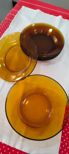 Pratos e tigela duralex Santa Marina