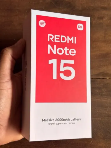 Xaiomi novo lacrado redmi note 15 8 ram 256 gb
