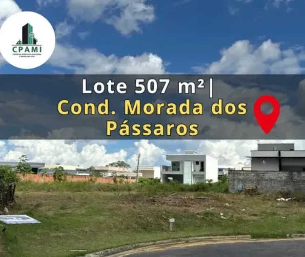 Cond. Morada dos Passaros | 2 Lotes = 507m² para VENDA | bairro Ponta Negra