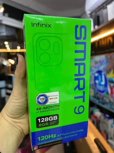 INFINIX SMART 9 128GB LACRADO | 1 ANO DE GARANTIA | NOTA FISCAL