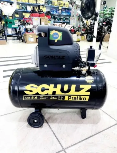 Compressor de Ar 50L Motor 2HP 120 psi 220v - Schulz (Novo)