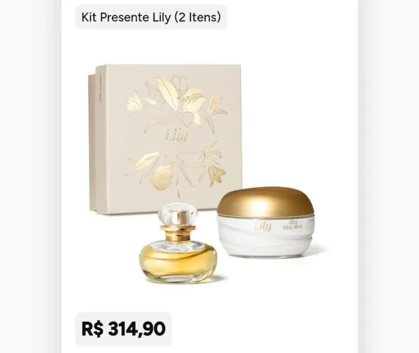 VENDO KIT LILLY (PERFUME+HIDRATANTE)