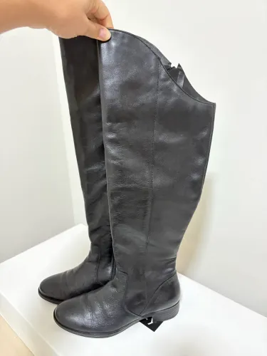 Bota couro andarezzy preta 36
