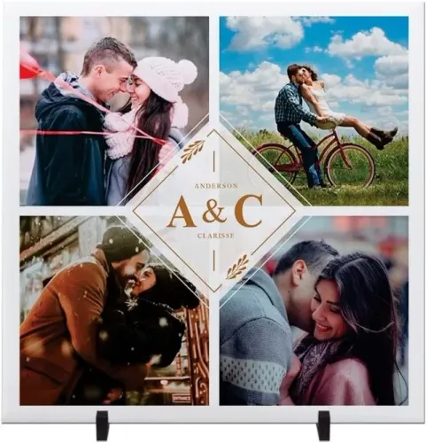 Azulejo Personalizado com Fotos | Presente Dia dos Namorados