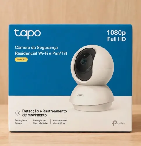 Câmera TP-Link Tapo C200 *NOVA LACRADA* + Cartão de Memória incluso!
