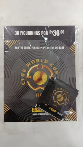 Kit 120 Envelopes de Figurinha Copa Mundial de Clubes FIFA 2025 Panini - 600 Cromos +Album