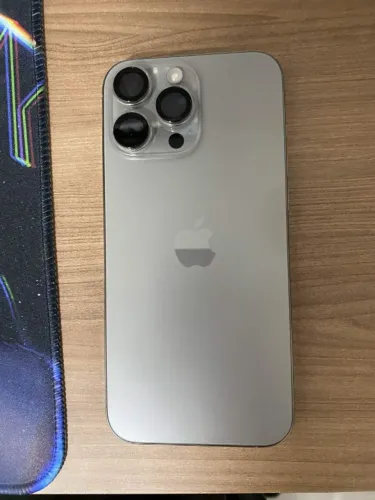 Iphone 16 pro max 256gb 90% bateria com caixa sem marcas de uso capinha e pelicula amet