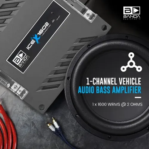 Banda ICE X 1602 Mono - 1600w 1 Canal 2 Ohms