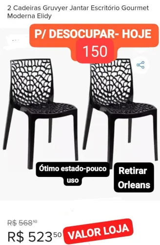 COMBO 2 CADEIRAS - ESTADO NOVA