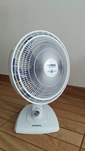 VENTILADOR DE MESA MONDIAL VSP40W 40CM BRANCO/AZUL 110V