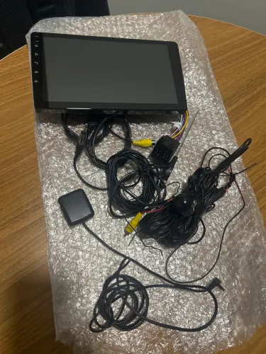 Kit - Multimídia Android 9? + Câmera de Ré + Antena GPS + Antena Rádio 