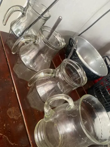 Kit jarras de vidro com bailarina 
