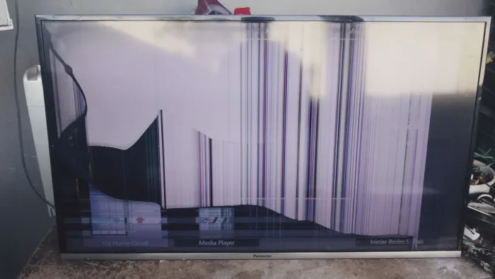 Tv com defeito tela