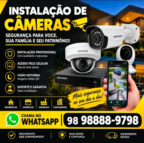 Instalação de câmeras