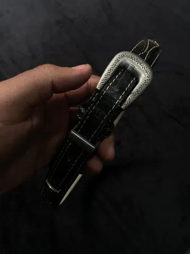 CINTO DE COURO FEMININO COUNTRY COURO LEGÍTIMO TAM: 101 CM (M) <br>