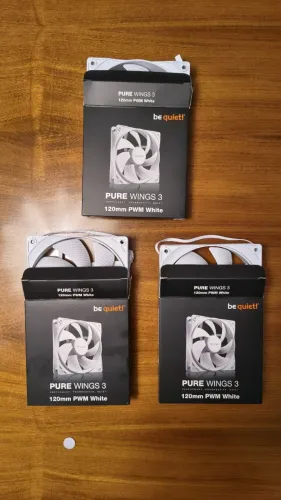 3x Cooler be quiet! Pure Wings 3 120mm PWM branco