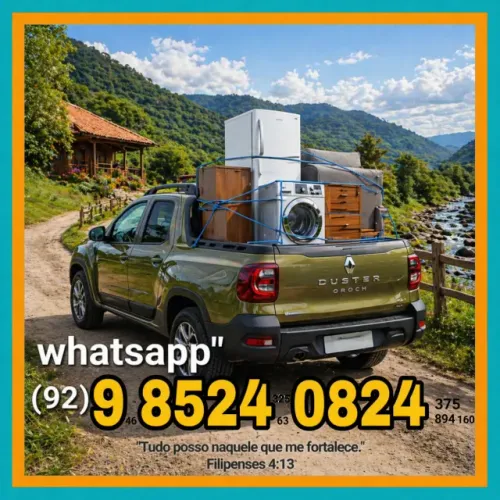 FRETE ZONA LESTE fone.92.98524.08.24.NORTE E SUL TODOS BAIRRO DISPONÍVEL E BARATO CHAMA
