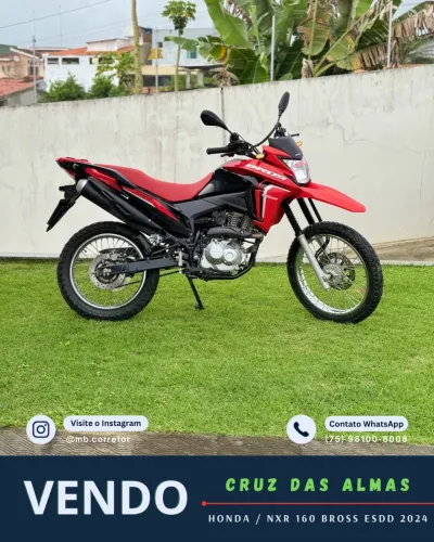 VENDO HONDA NXR 160 BROS ESDD 2024 - CRUZ DAS ALMAS