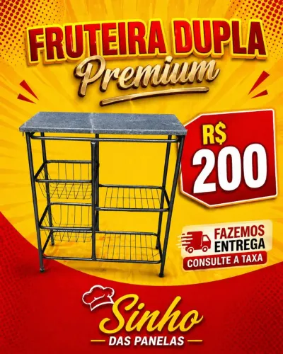 Fruteira dupla Premium