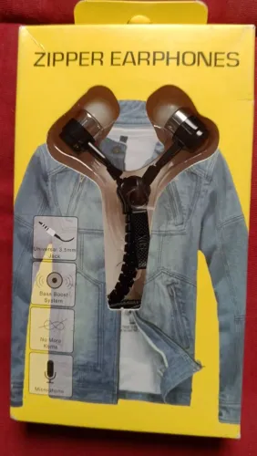 Fone de ouvido P2 estilo zíper