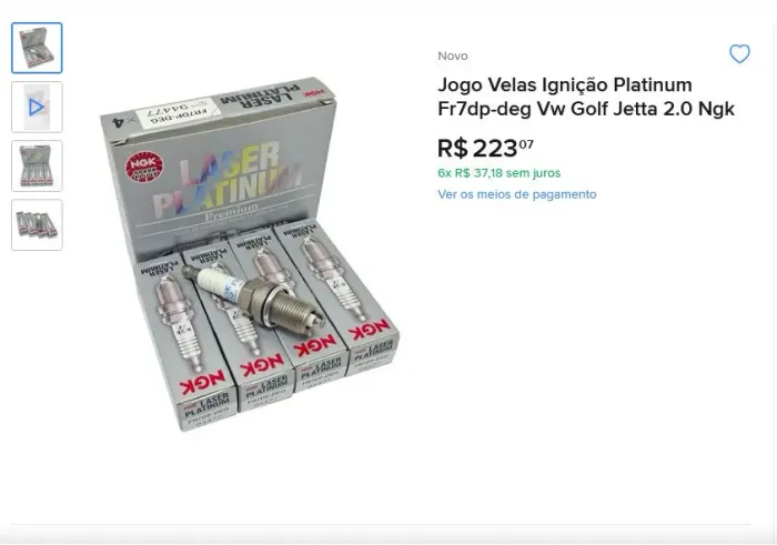 Jogo de vela serve em Jetta, Golf