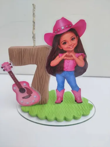 Vela de biscuit personalizada