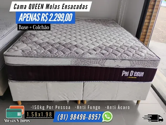 CAMA QUEEN MOLAS ENSACADAS