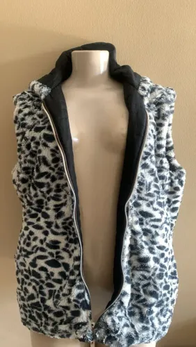 Colete feminino dupla face 