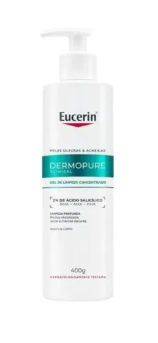 Gel de limpeza e creme corporal EUCERIN DERMOPURE
